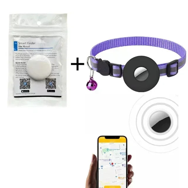 Smart Pet GPS Tracker – Bluetooth Locator for Dogs, Cats & Birds