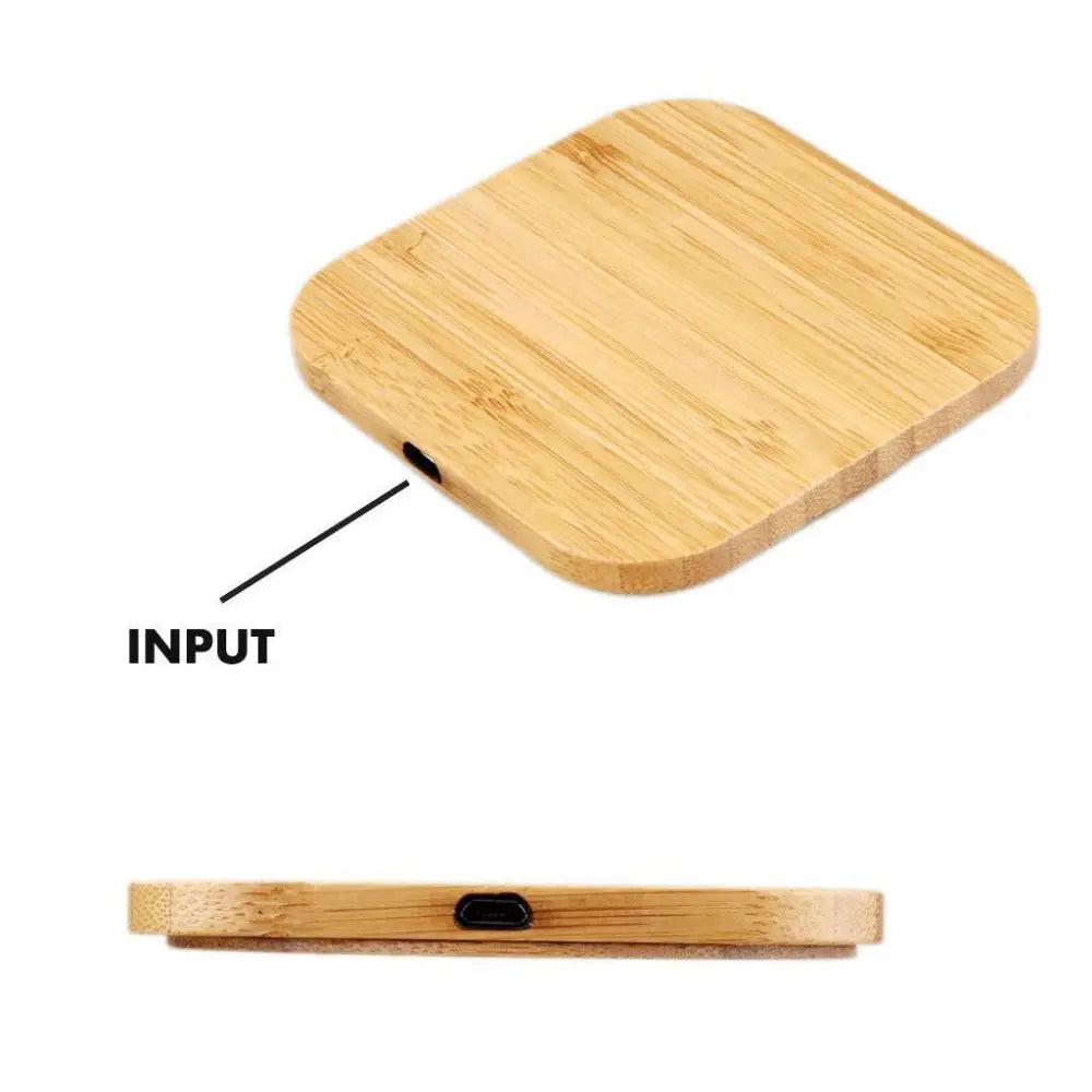 Portable Wireless Charger Charging Slim Wood Pad For 8/ 8 Plus/ X Smart Phone Wireless Charger Pad For S7