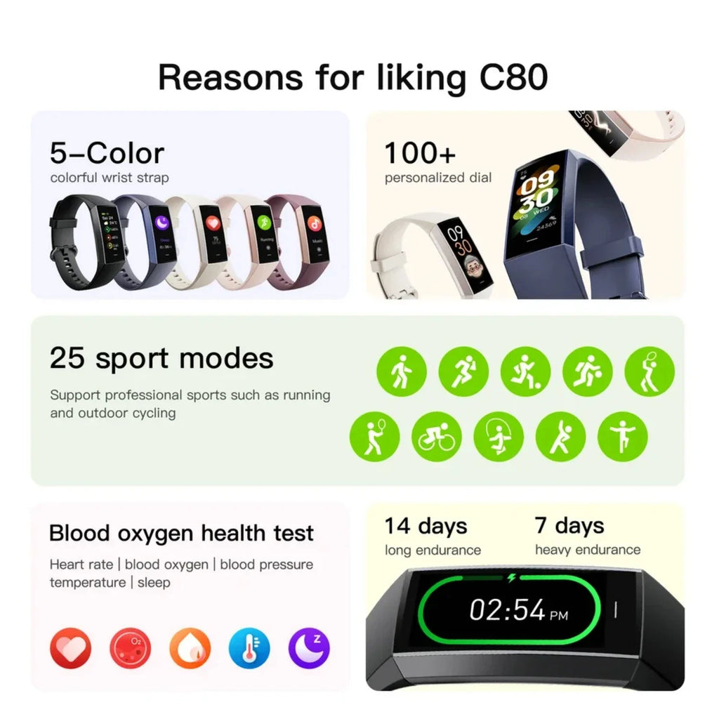 Smart Watch  Man Women 2023 Fitness Bracelet Sport Band Waterproof Connected Tracker Smartwatch