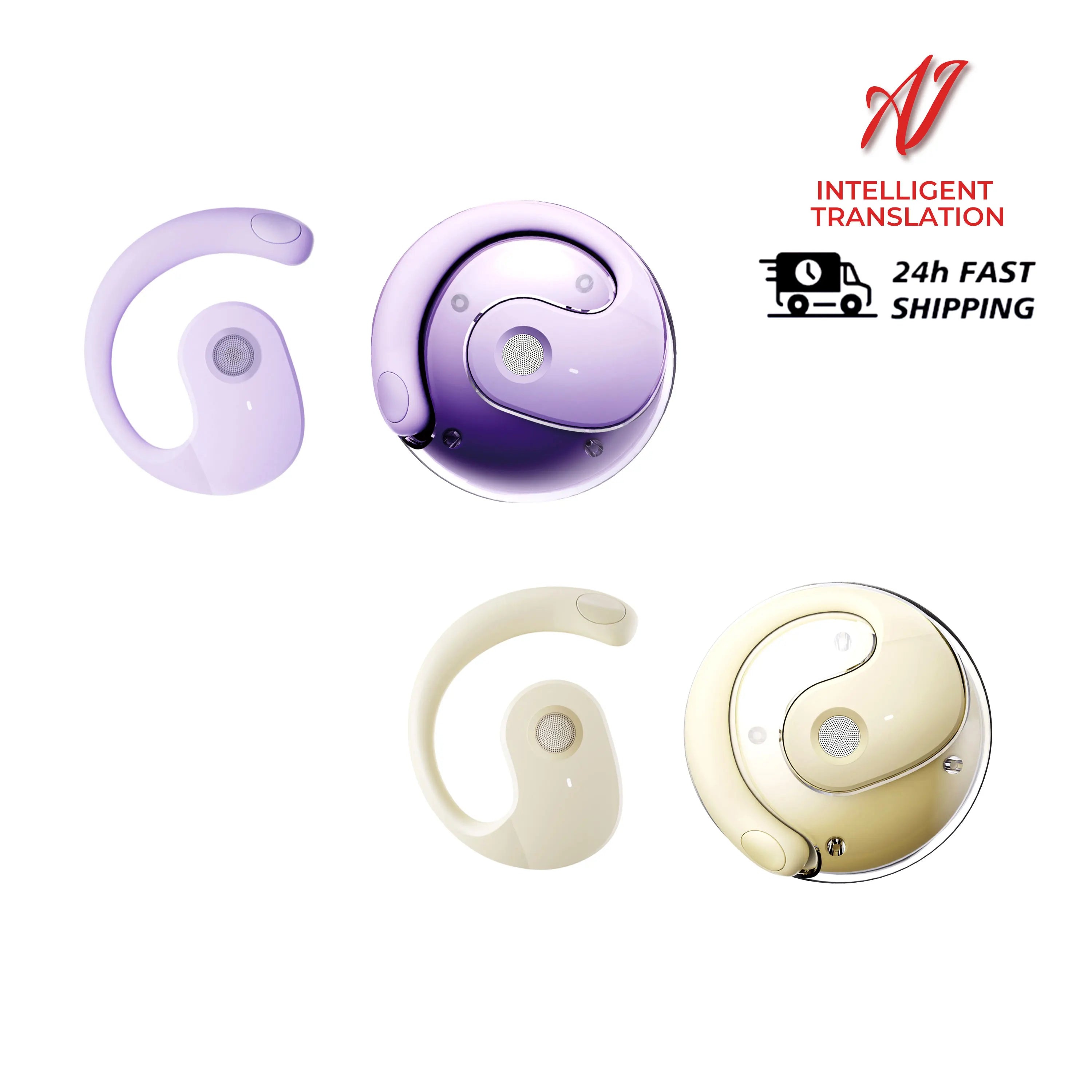 Smart AI Translator Earbuds – 144 Languages Bluetooth 5.4 | Waterproof