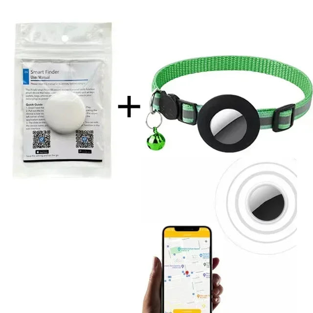 Smart Pet GPS Tracker – Bluetooth Locator for Dogs, Cats & Birds