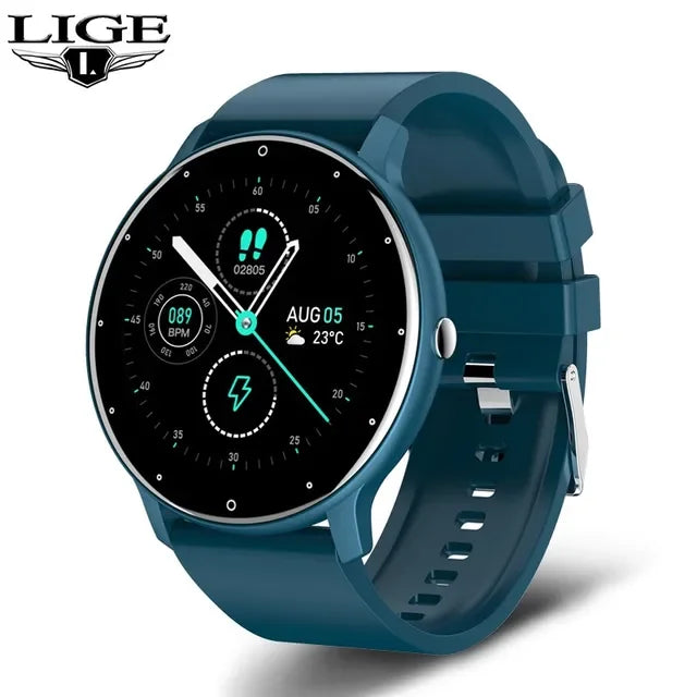2023  Smart Watch Men Full Touch Screen Sport Fitness Watch IP67 Waterproof Bluetooth For Android Ios Smartwatch Men+Box