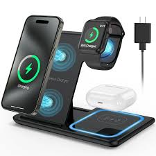 3in1WirelessCharger,18WFastCharger Pad StandCharging Station Dockfor lwatch Series