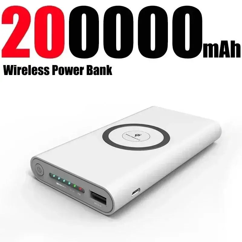 Xiaomi 200000mAh Magnetic Wireless PowerBank 120W Fast Charge PowerBank Ultra-Large Capacity External Battery For Iphone Samsung