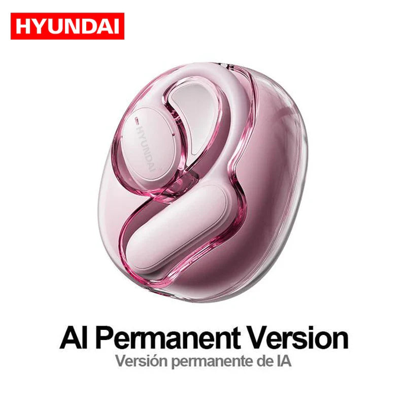 Choice HYUNDAI Openair5 AI Bluetooth Translation Earphones Hanging Ear Type AI Intelligent 100+ languages Meeting Earphone Gift