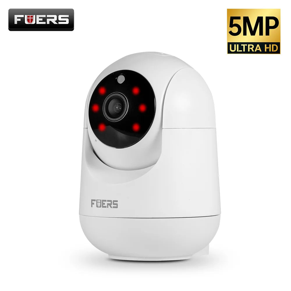 FUERS 5MP WiFi Indoor Camera – AI Tracking, Color Night Vision, Tuya Smart Compatible