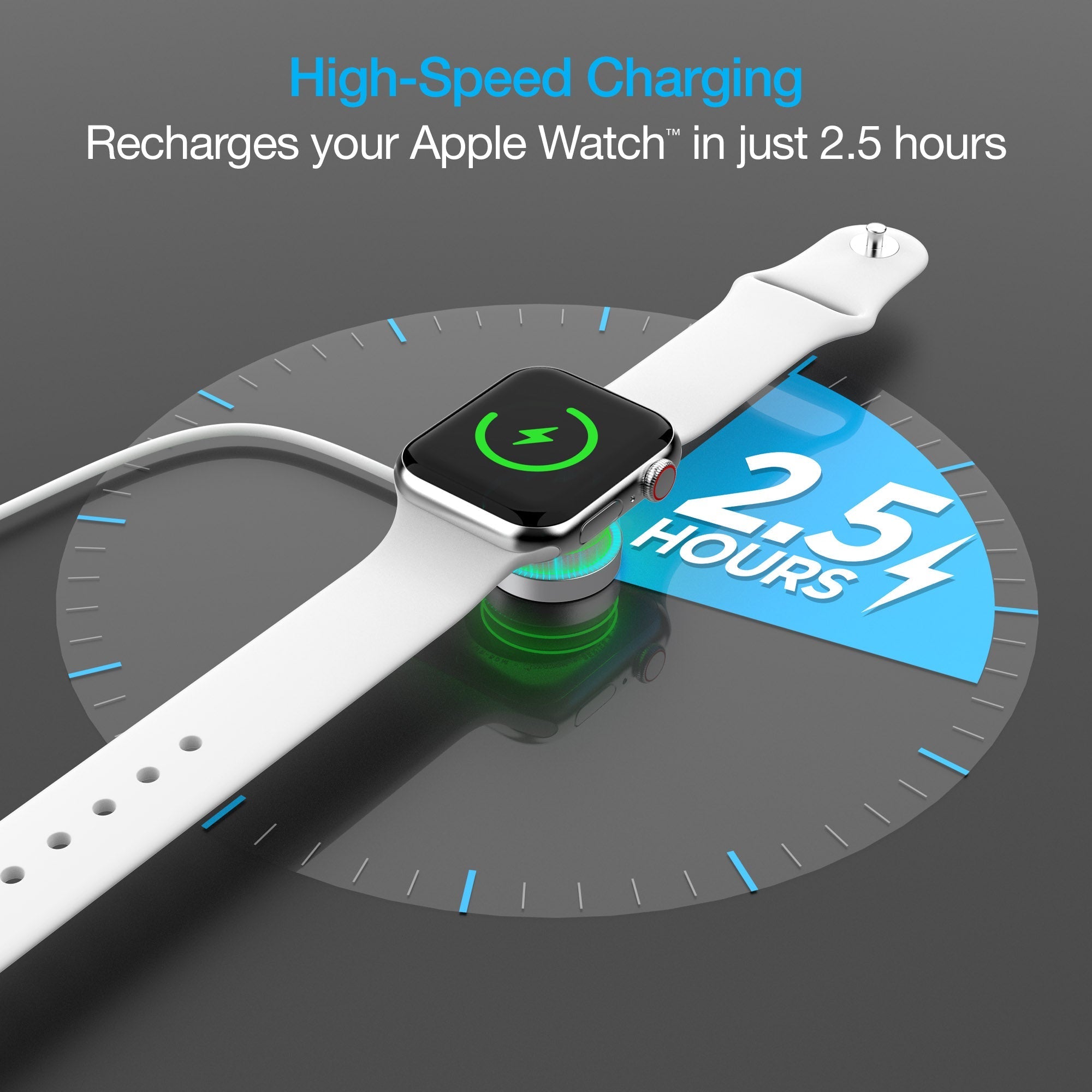 Naztech Magnetic Charging Cable for Apple Watch 3ft (15599-HYP)