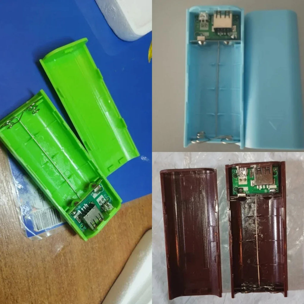 2*18650 USB Power Bank Empty Case Portable 5V 5600mAh DIY Battery Holder Without Battery Welding Free Charger Box for Phone