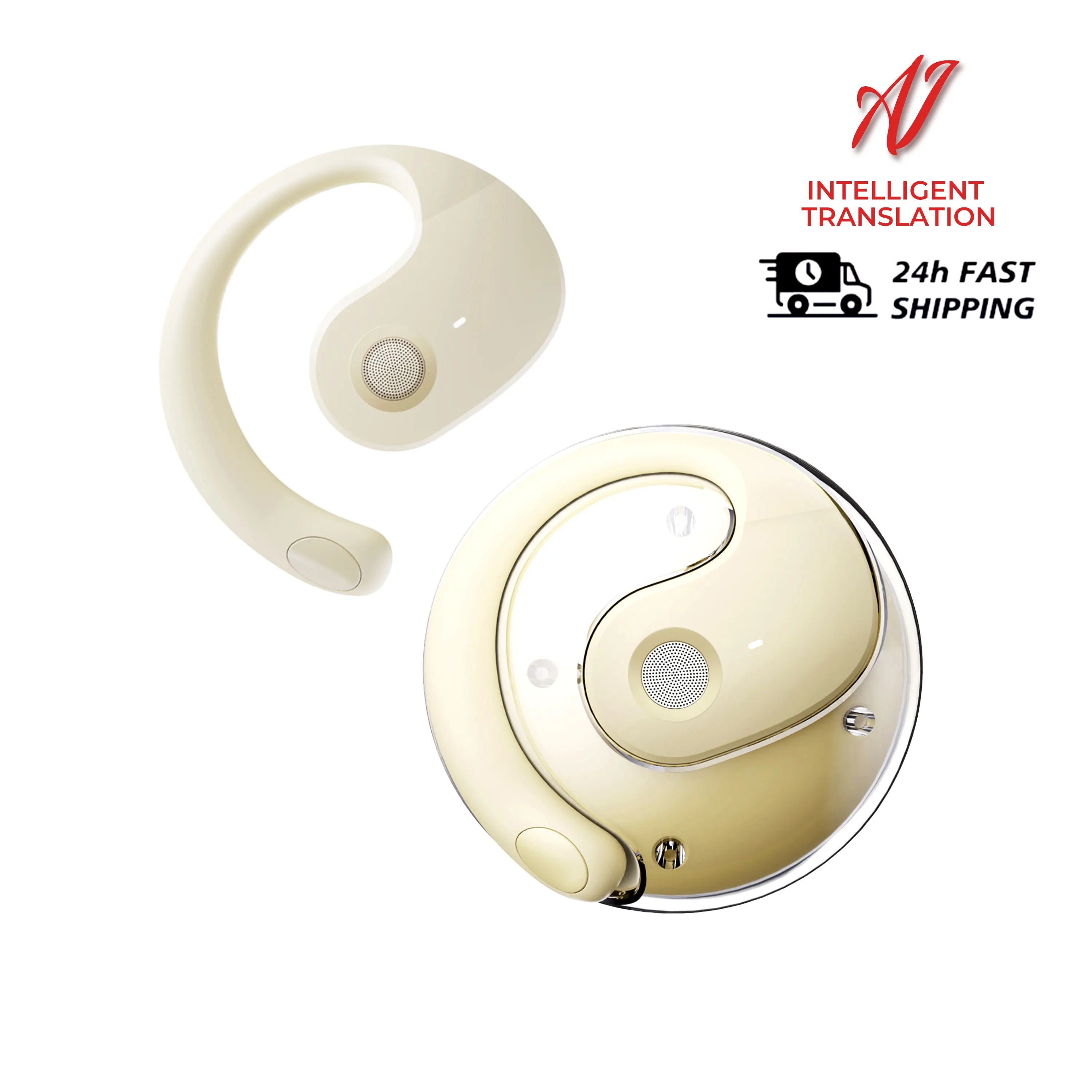 Smart AI Translator Earbuds – 144 Languages Bluetooth 5.4 | Waterproof