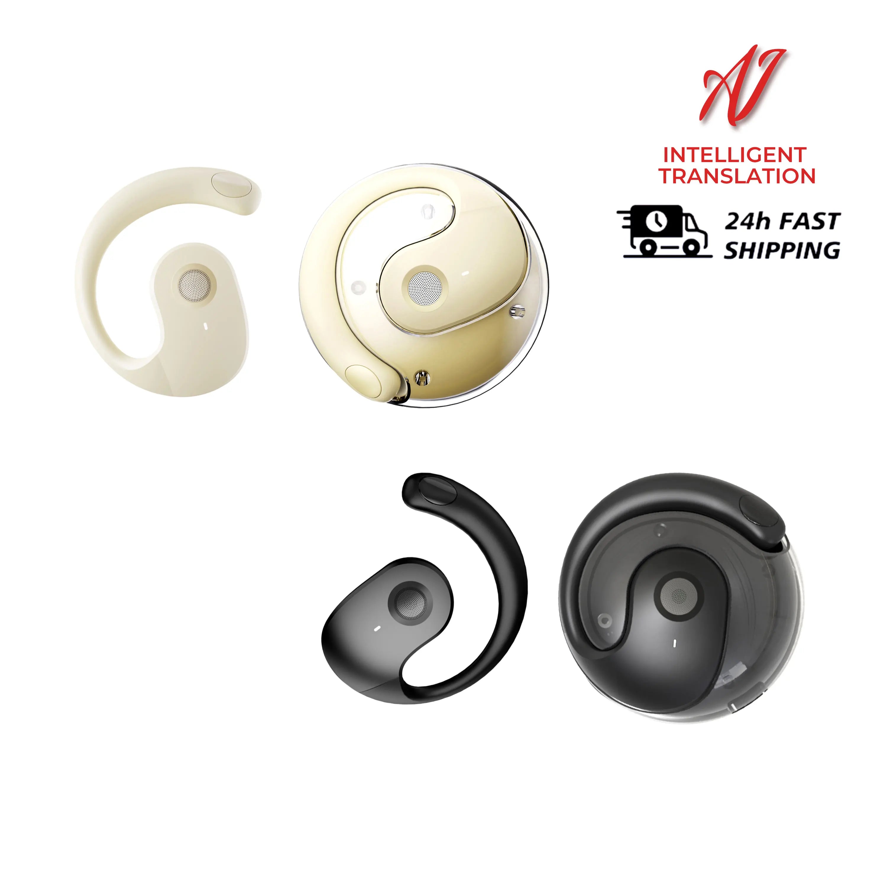 Smart AI Translator Earbuds – 144 Languages Bluetooth 5.4 | Waterproof