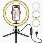 10 LED Ring Light with Tripod Dimmable for Selfie Tiktok Youtube Livestreaming