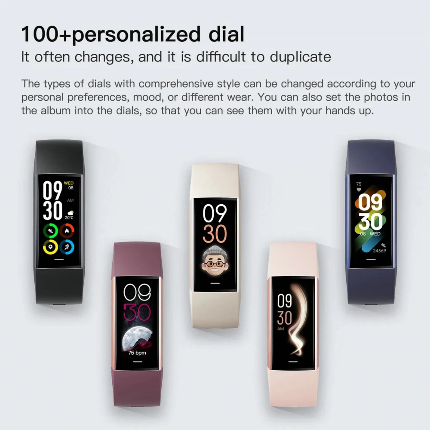 1.1"  Smart Watch  Man Women 2024 Fitness Bracelet Sport Band Waterproof Connected Tracker Smartwatch