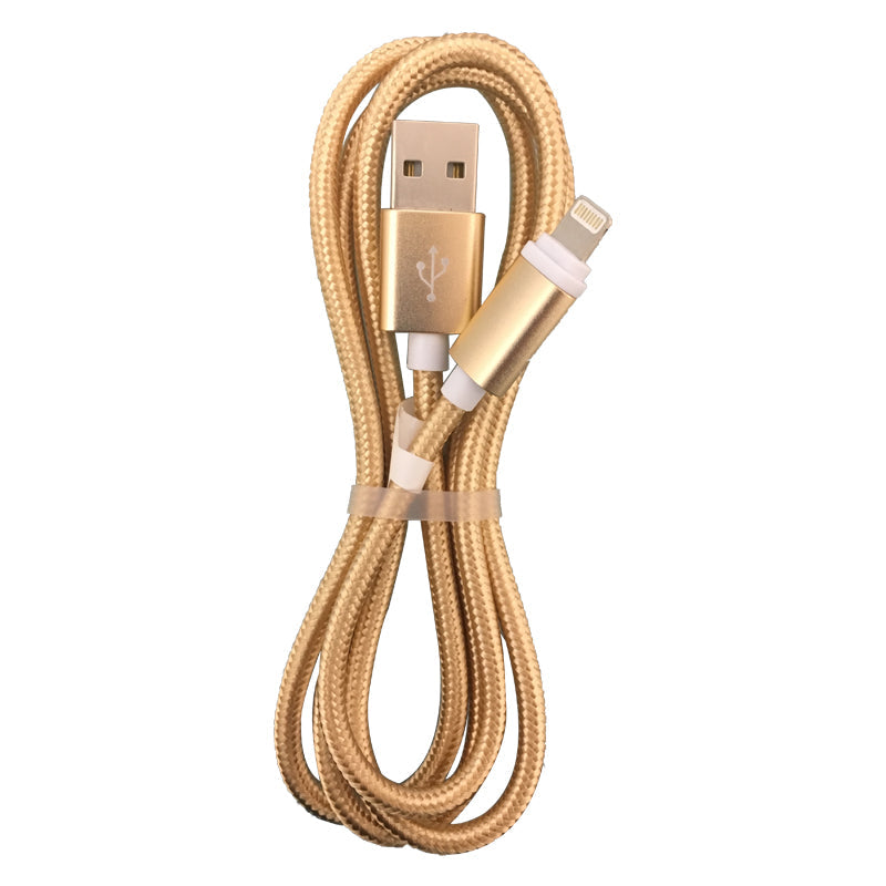 Nylon 3 Foot Lightning USB Charging Cord Blister Pack