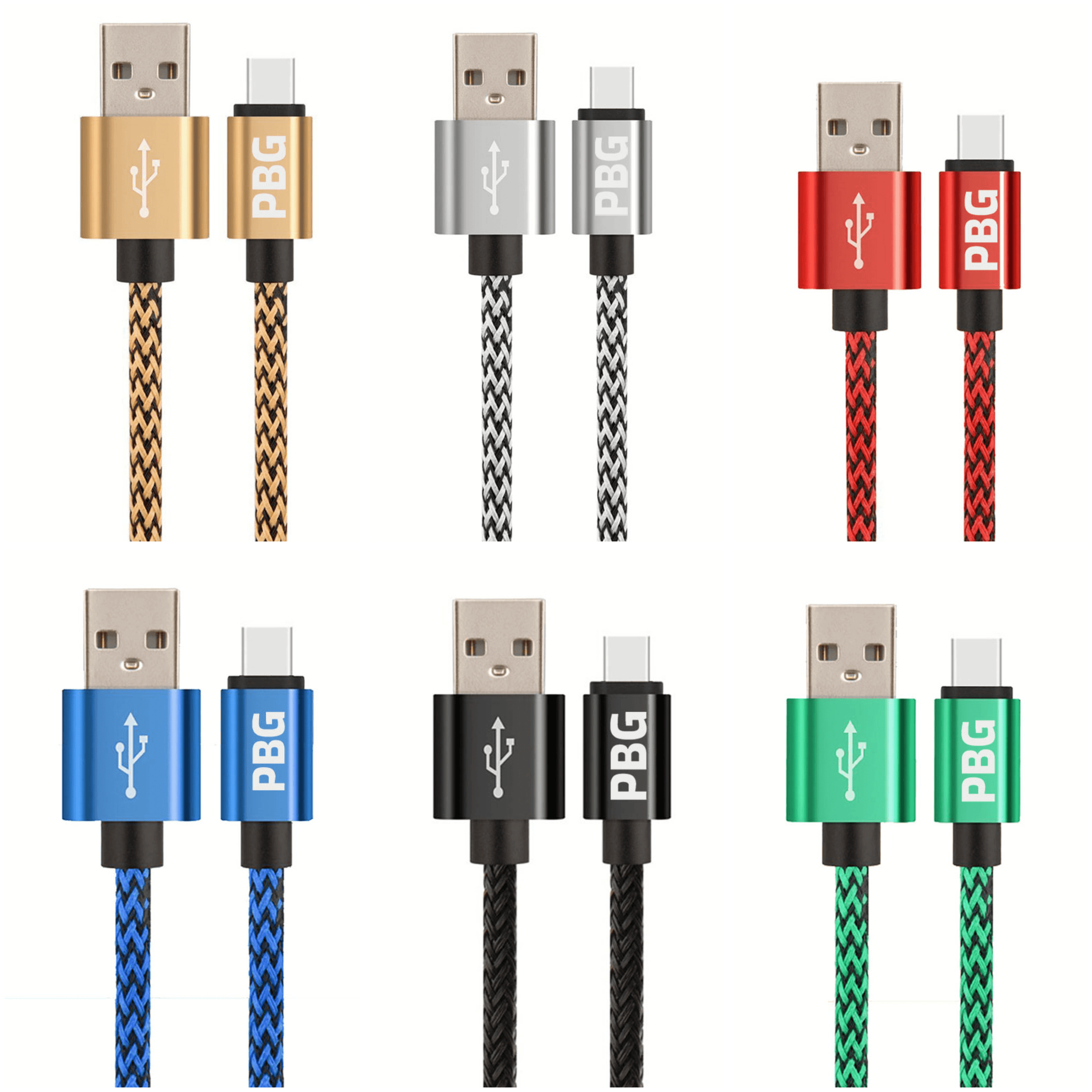 PBG 2 Pack 10FT XL Type-C Charger Cable - Compatible for Iphone,