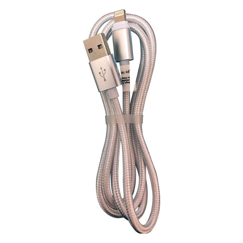 Nylon 3 Foot Lightning USB Charging Cord Blister Pack