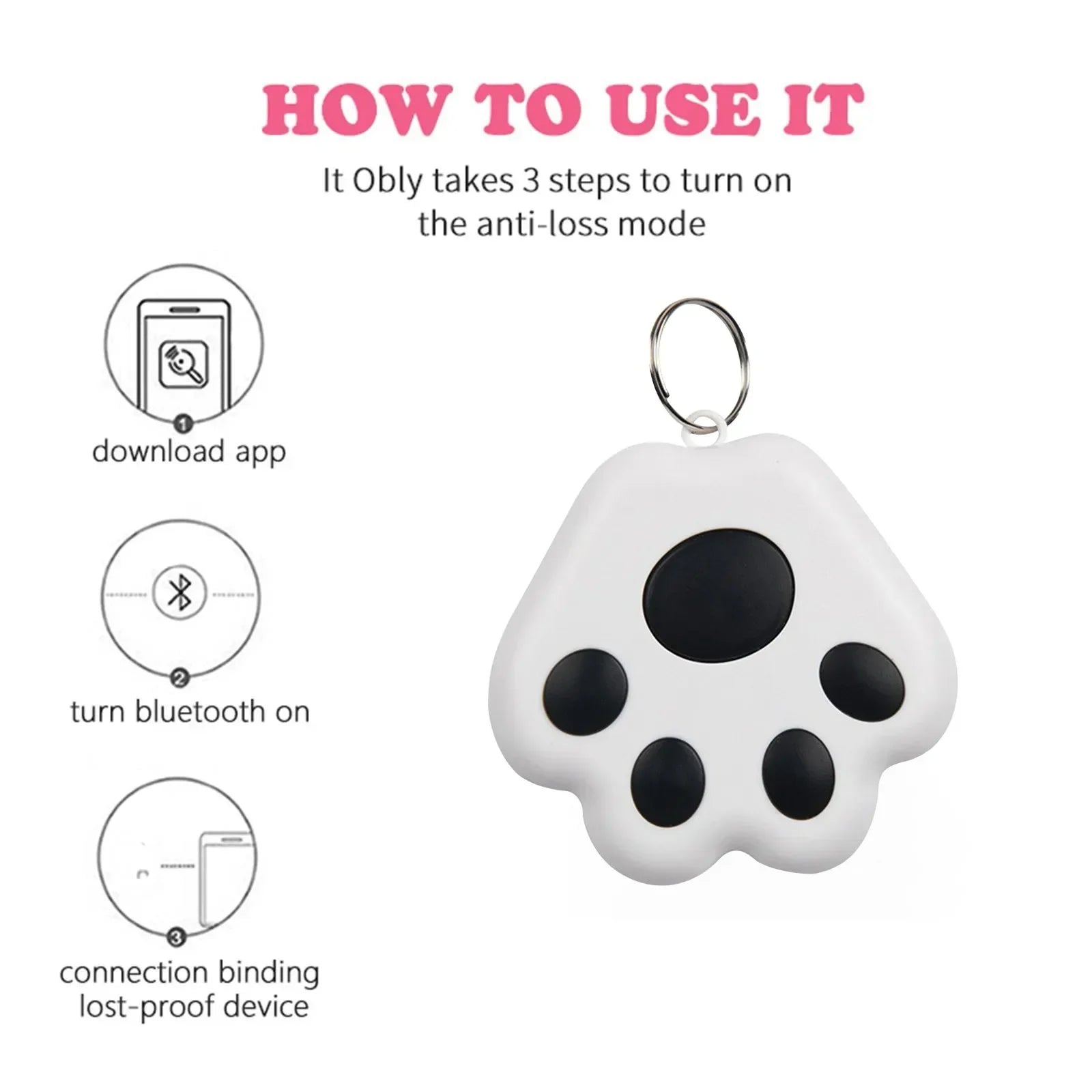 TrackHer Mini Bluetooth Finder – Keep What Matters Close