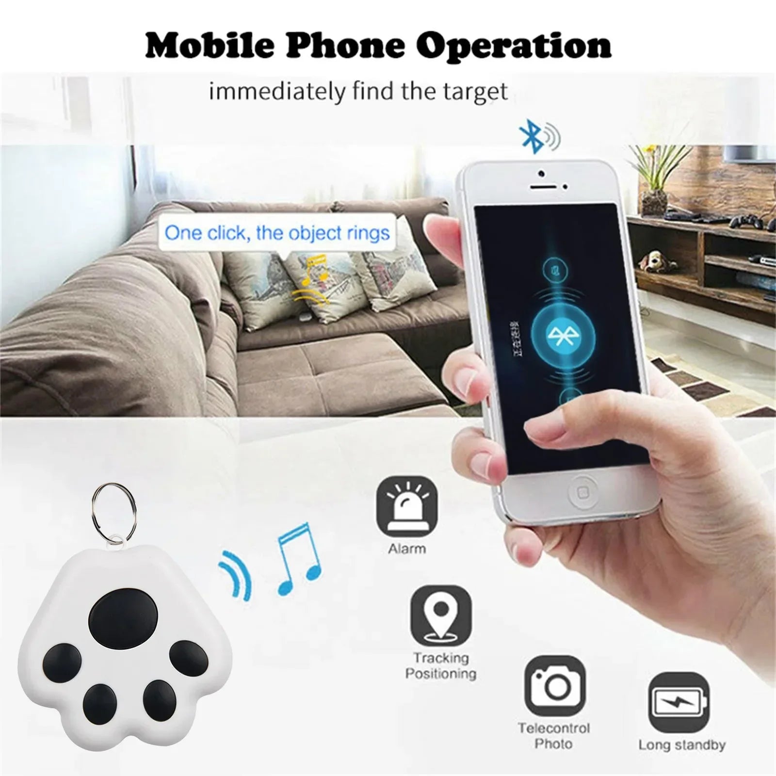 TrackHer Mini Bluetooth Finder – Keep What Matters Close