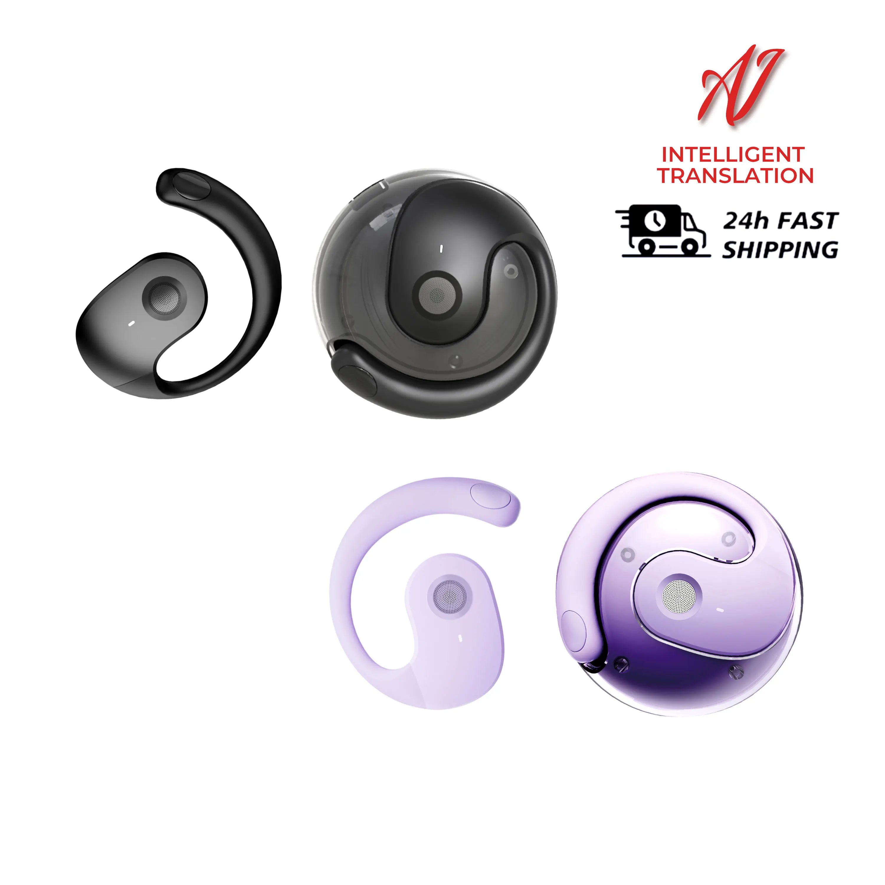 Smart AI Translator Earbuds – 144 Languages Bluetooth 5.4 | Waterproof