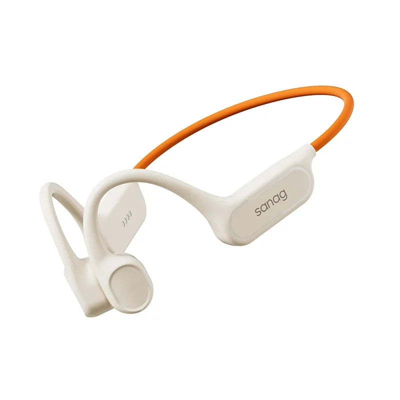 Sanag B33S Bone Conduction Earphones – AI Bluetooth, 32GB MP3, IPX8 Waterproof