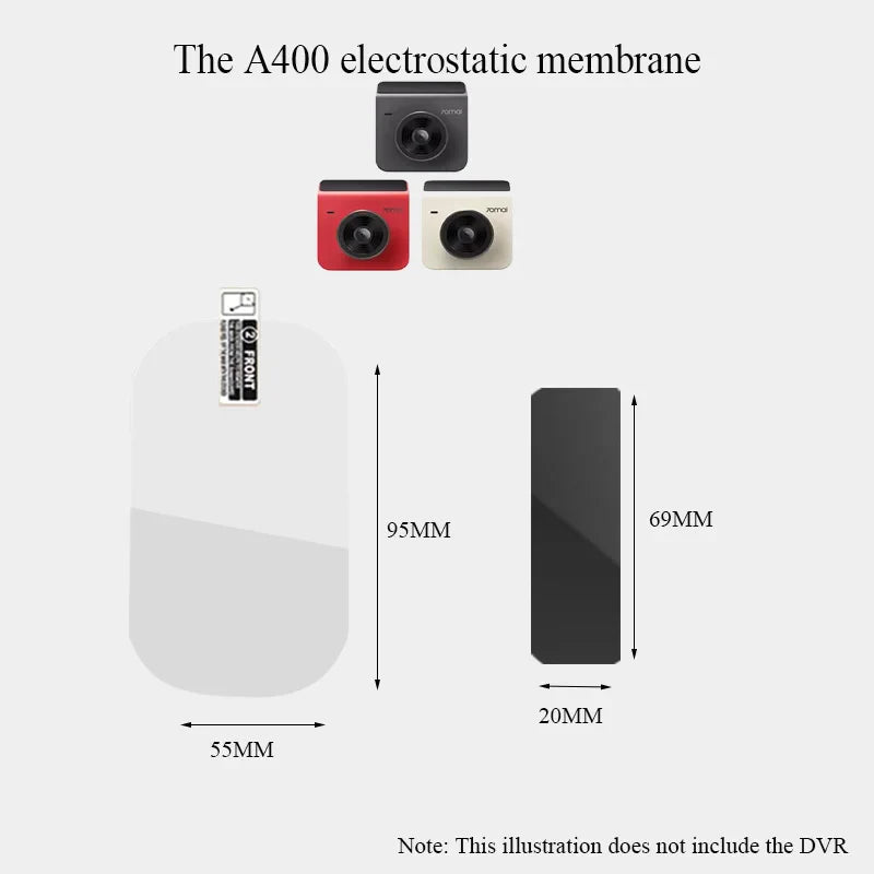 70mai A400 & RC09 Mounting Kit Electrostatic Film + 3M Adhesive