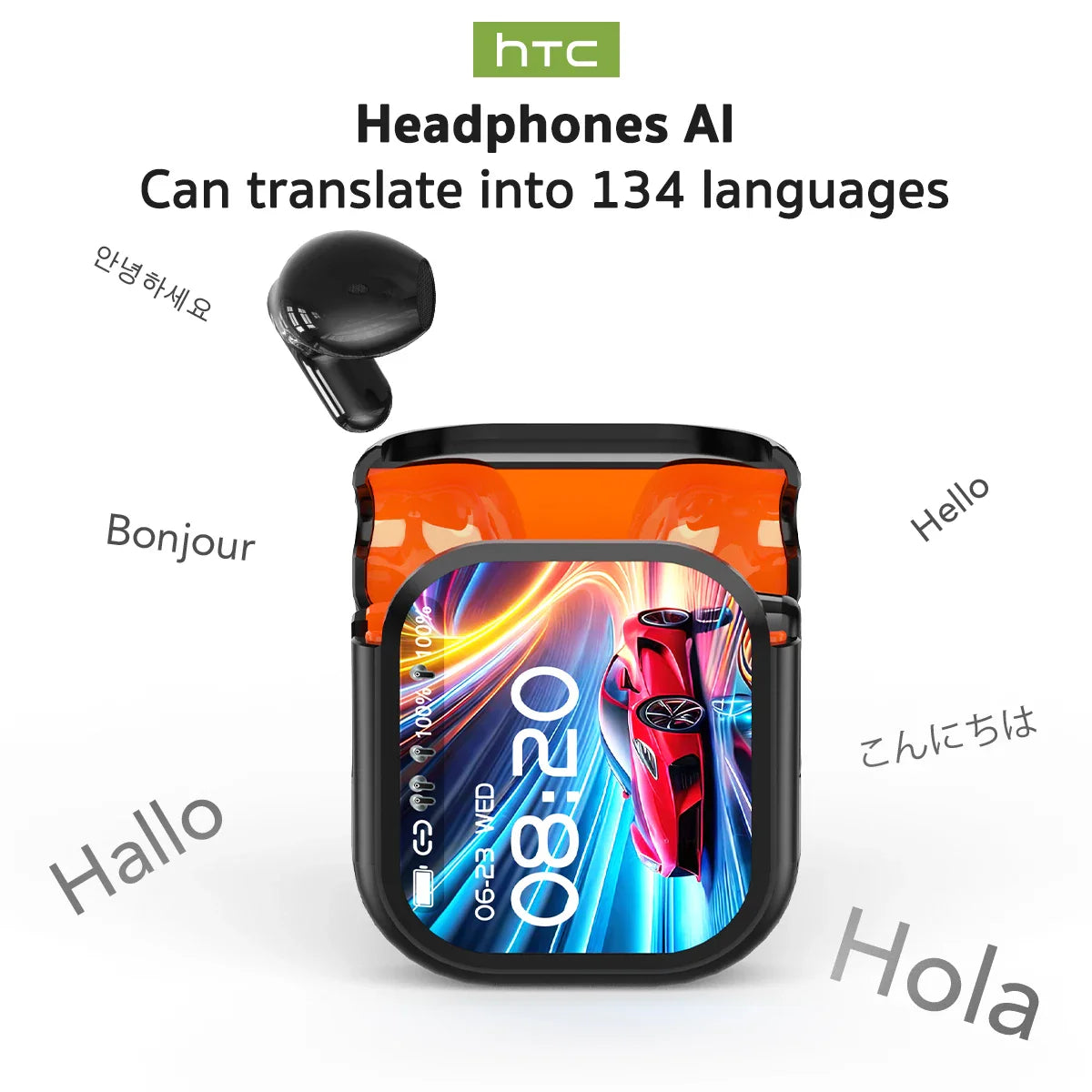 2026 New Bluetooth 6.0 Wireless Headset Translation Headset IPX4 Waterproof Grade And Long Battery Life.