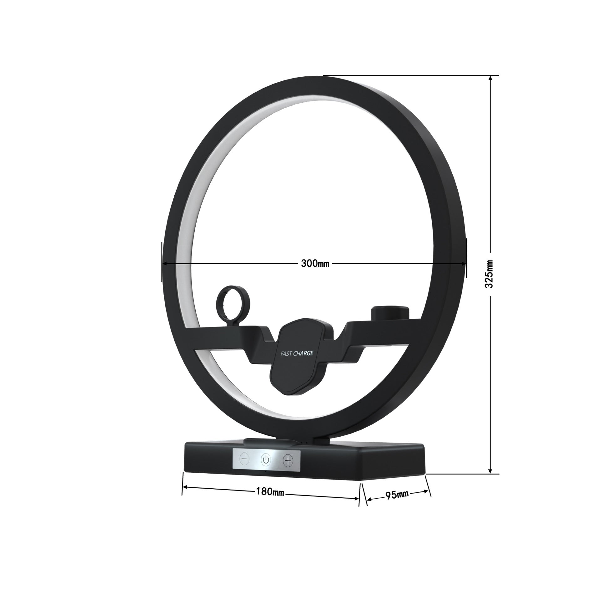Angel Wing Fast Wireless Charging Dock with Power Adapter