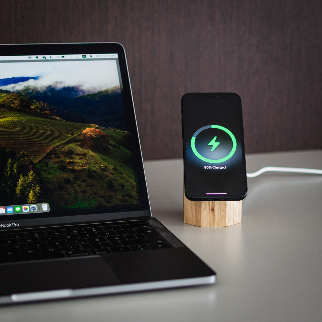 Wooden MagSafe Wireless Charger for iPhone & AirPods