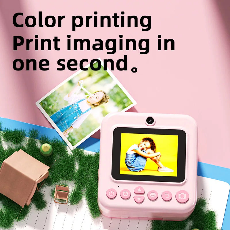 Kids HD Digital Camera – 1080P Video, Instant Thermal Print, Mini Design