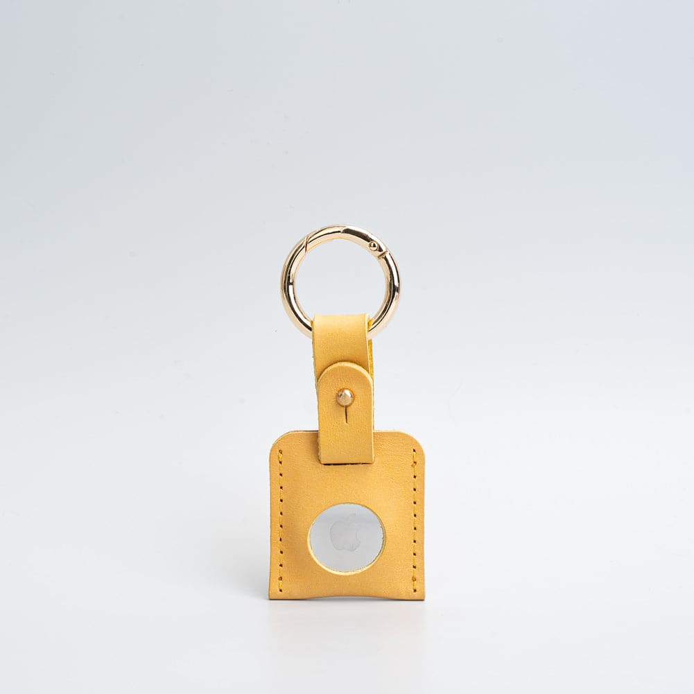 Leather AirTag Keychain Holder